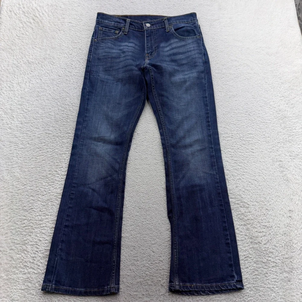Levis 527 Mens Slim Bootcut Jeans Blue Medium Wash Denim 30x30